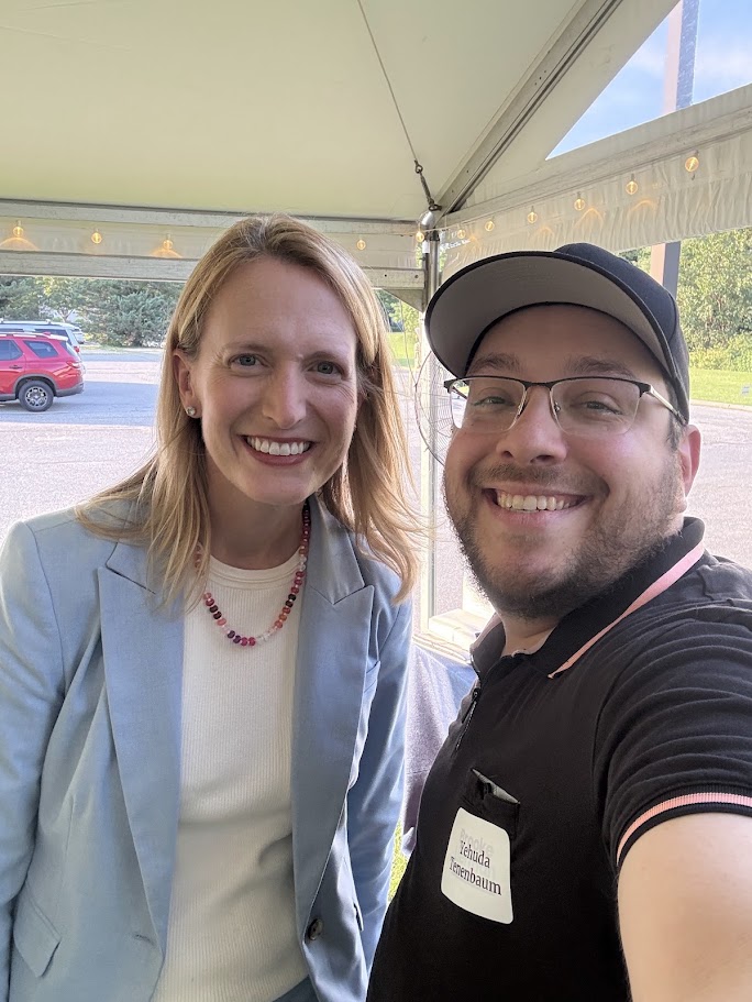 Yehuda Tenenbaum with Maryland Comptroller Brooke Lierman